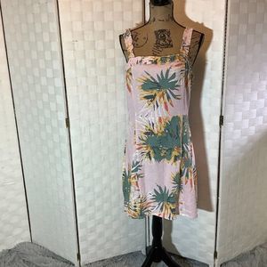 Sadie & Sage Floral Mini Dress - Pink and Green